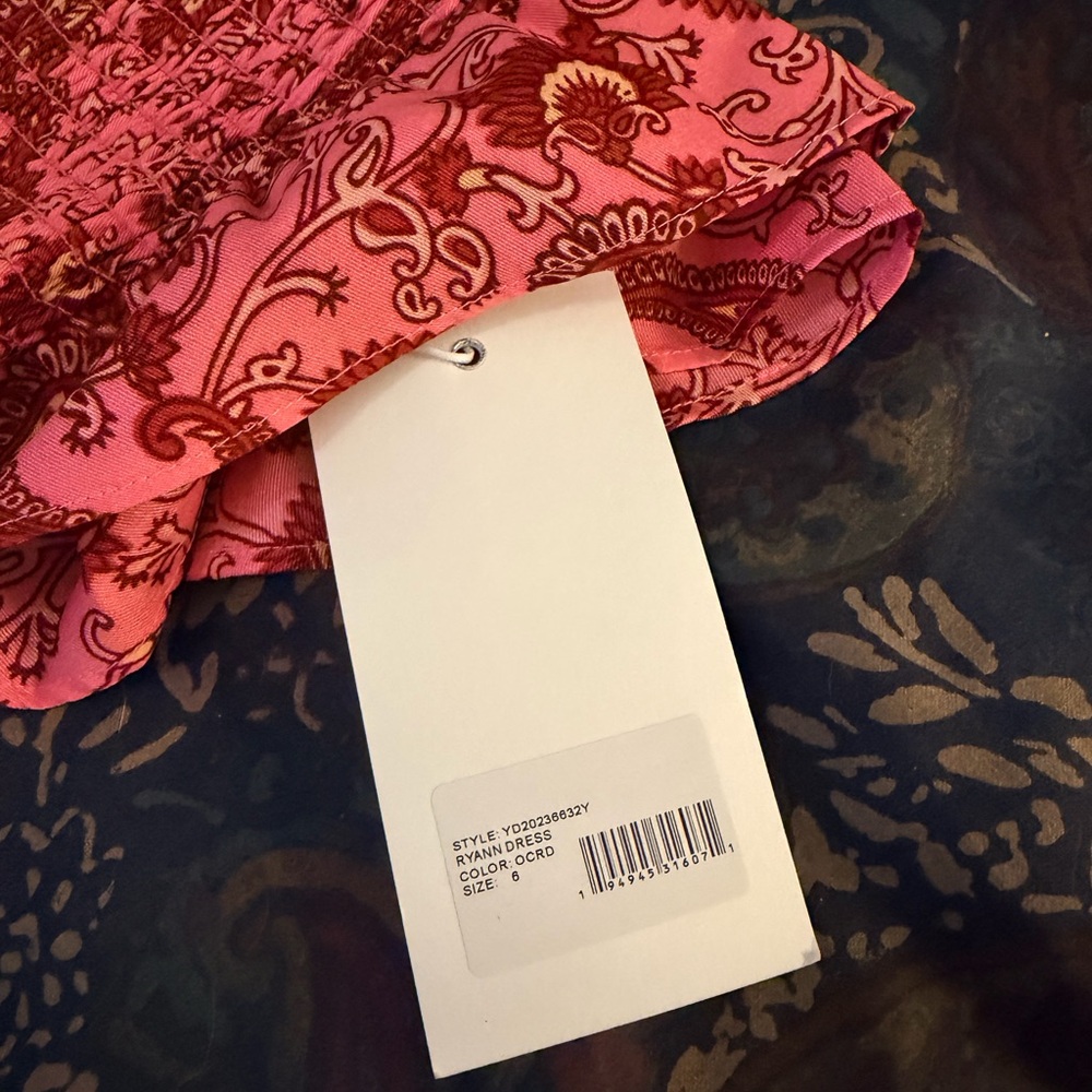 Likely Red and Pink Paisley Dress - Picture 5 of 5